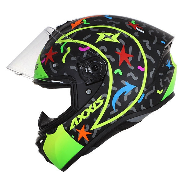 AXXIS-CASCO FF112C DRAKEN S CRAZY A3 AMARILLO FLUOR MATE