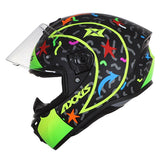 AXXIS-CASCO FF112C DRAKEN S CRAZY A3 AMARILLO FLUOR MATE