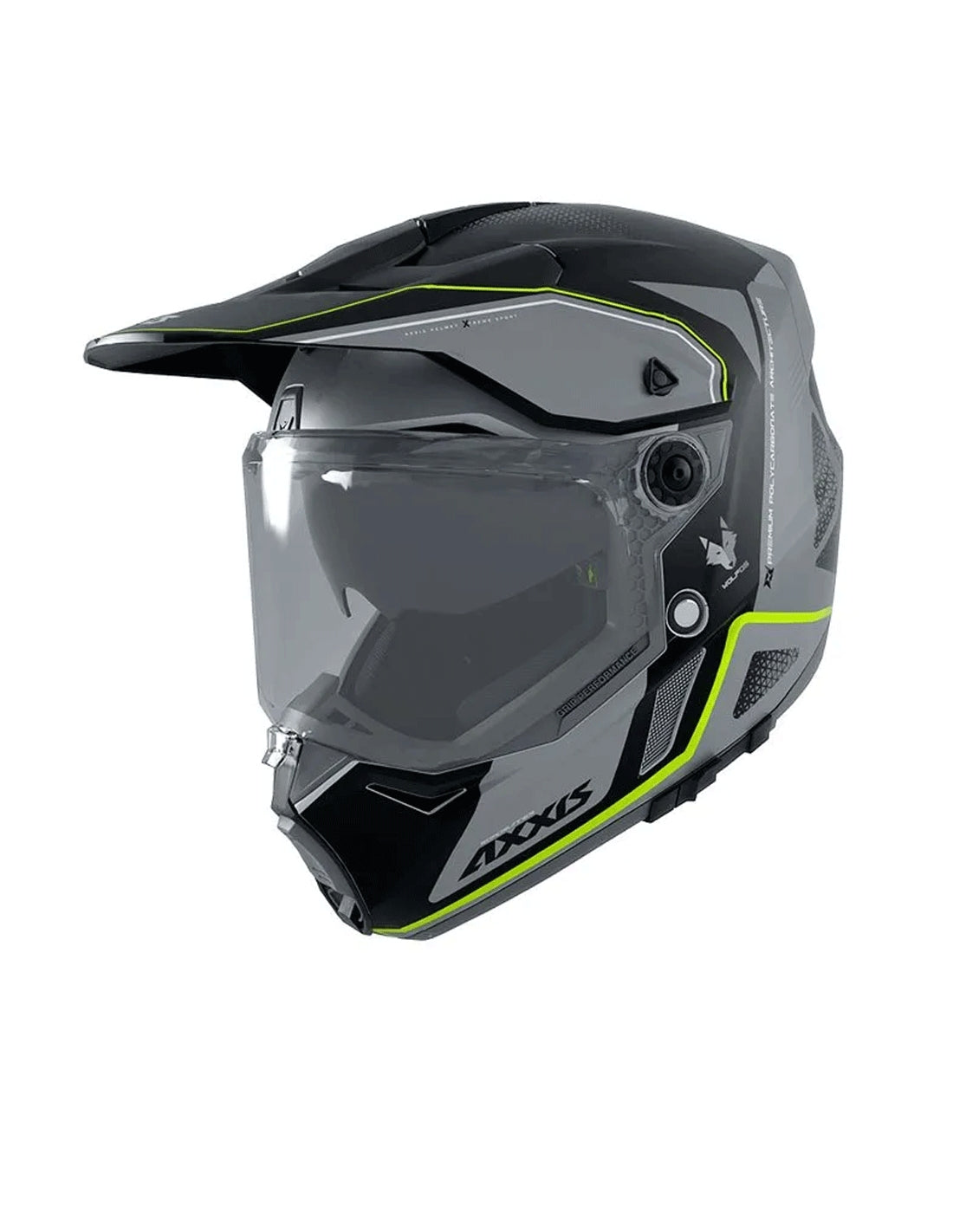 AXXIS-Hull MX803DS WOLF DS ROADRUNNER B2 GRIS BRILLO – 1 – Maximomoto PT