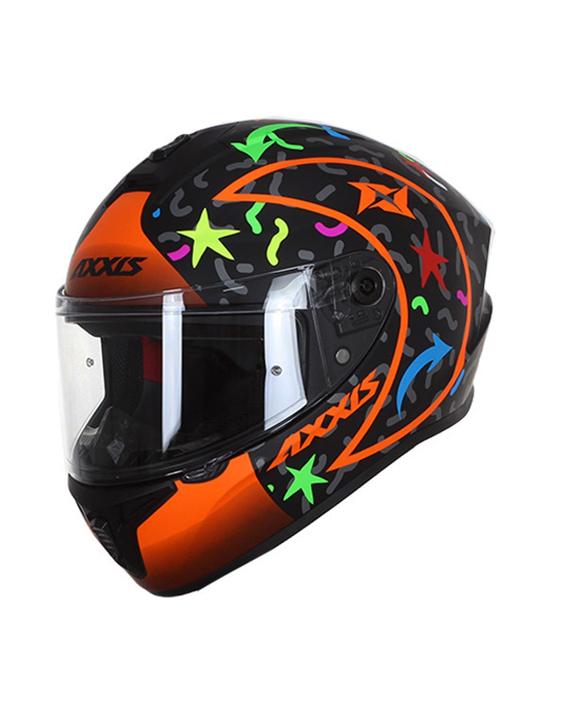 AXXIS-CASCO FF112C DRAKEN S SONAR B3 NARANJA FLUOR MATE