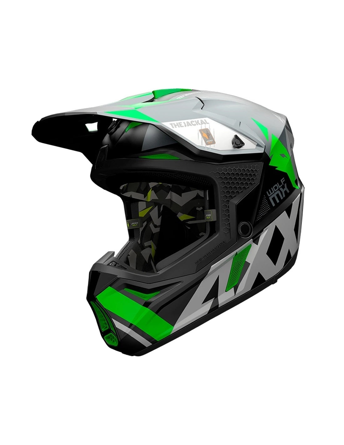 AXXIS-CASCO MX803 WOLF JACKAL B6 VERDE MATE