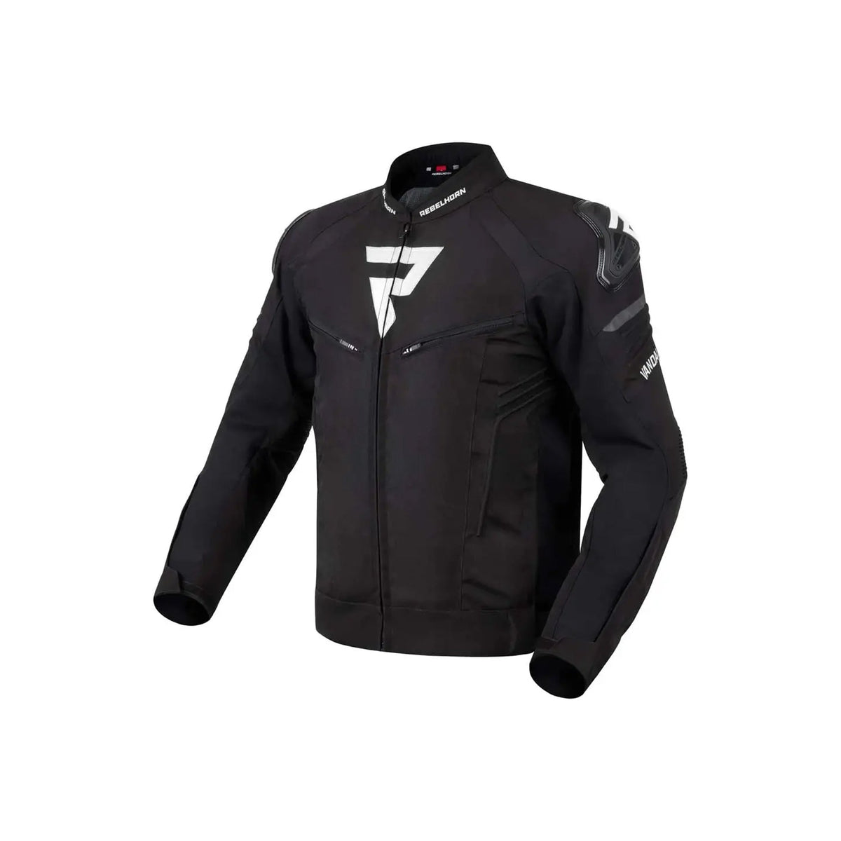 REBEL HORN - TEXTILE JACKET VANDAL BLACK/WHITE