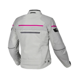 Macna Oryon mujer Chaqueta moto impermeable Gris Claro