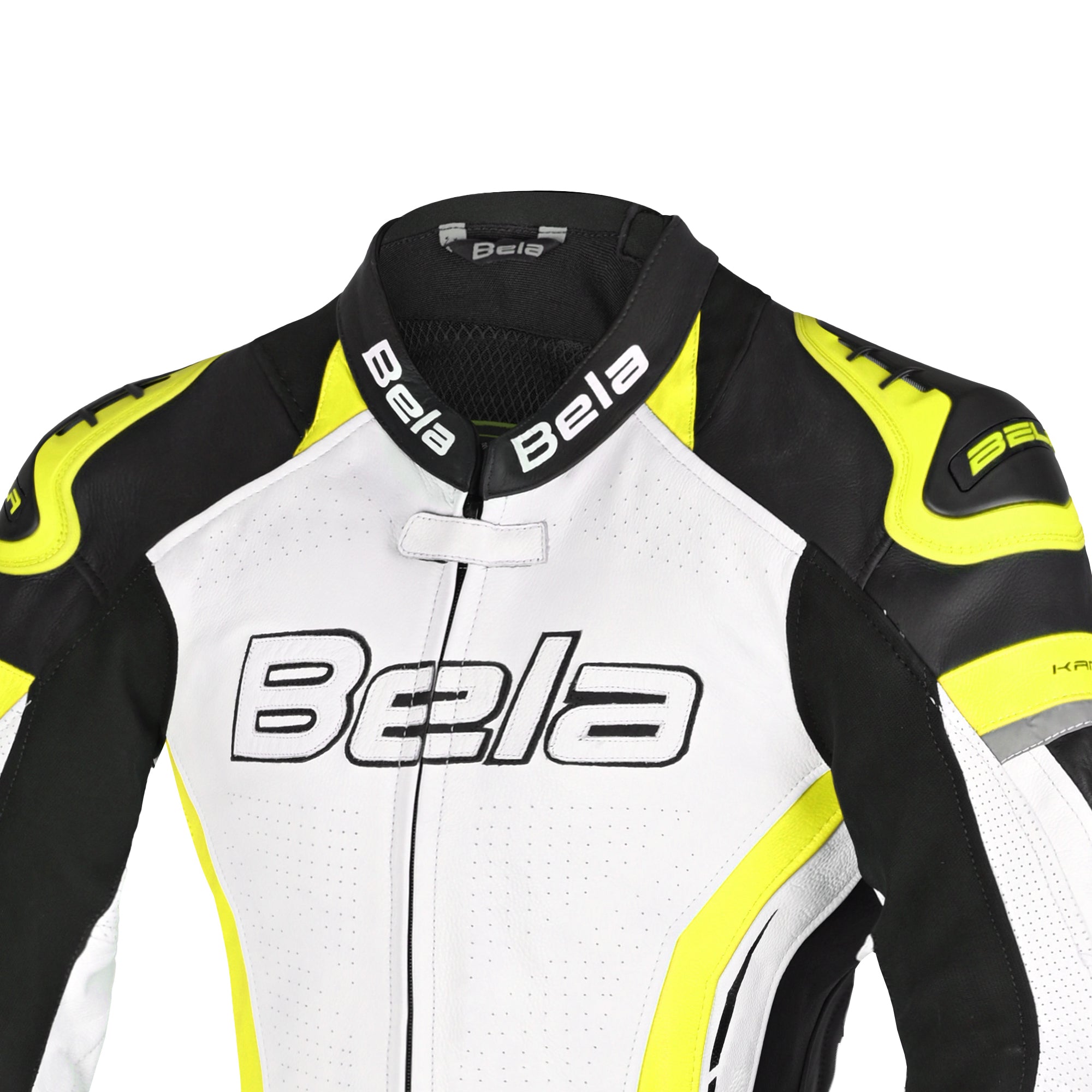 BELA ROCKET MIX 1 PC Senhora Fatos De Moto Preto Branco Amarillo Fluor – 3 – Maximomoto PT
