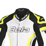 BELA ROCKET MIX 1 PC Senhora Fatos De Moto Preto Branco Amarillo Fluor