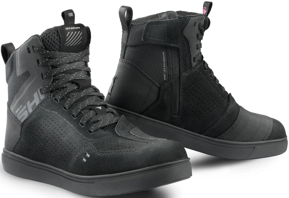 SHIMA REBEL 2.0 VENT SENHORA MOTOCICLETA BOTAS PRETAS