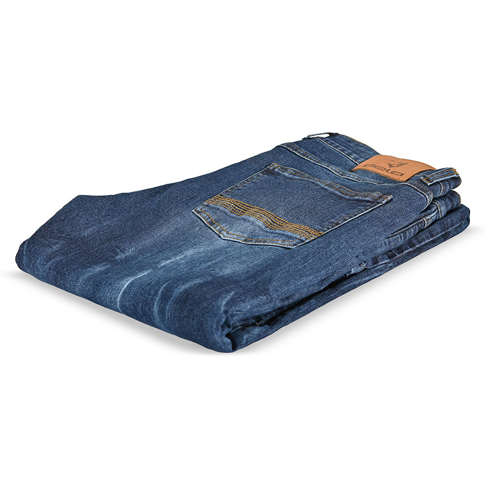 BELA RIO TIE & DY Jeans Moto Calcas Azul 34L
