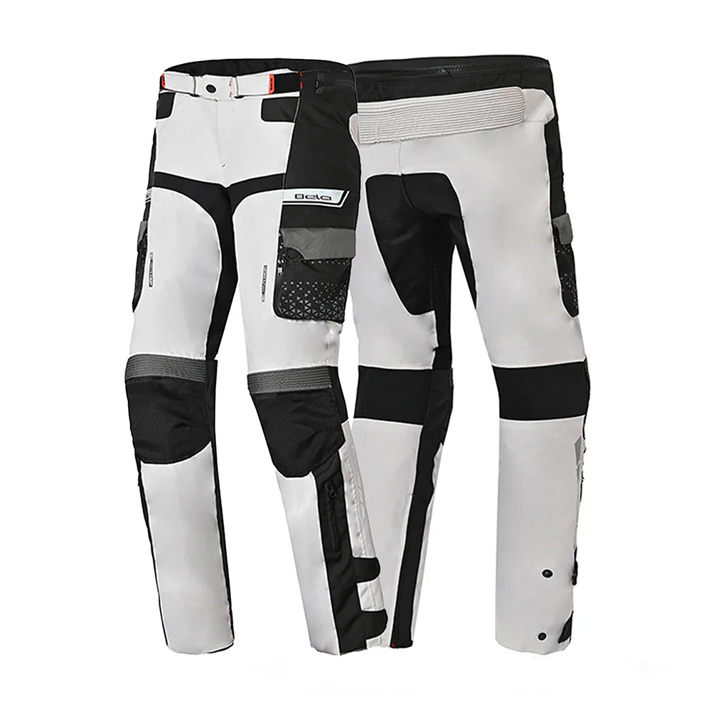 BELA CROSSROAD EXTREME WP Têxtil Moto Calças Cinza Gelo Preto