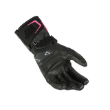 MACNA TERRA RTX MULHER MOTOCICLETA LUVAS PRETAS ROSA CINZA