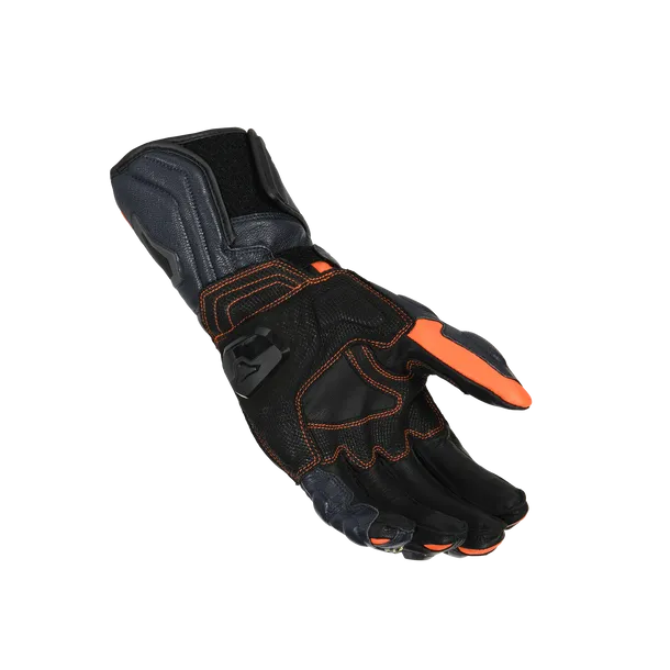 MACNA POWERTRACK MOTORCYCLIST MEN'S GLOVES ORANGE BLACK DARK BLUE – 2 – Maximomoto PT