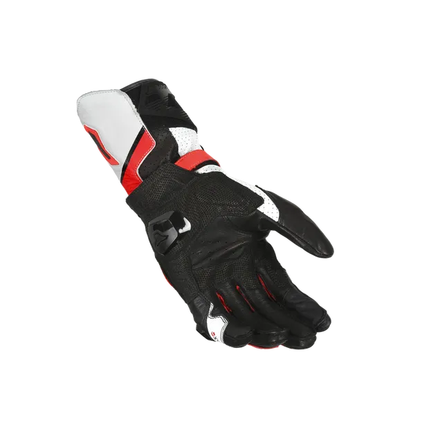 MACNA PROTEGO MEN'S MOTORCYCLE LEATHER GLOVES WHITE RED BLACK – 2 – Maximomoto PT