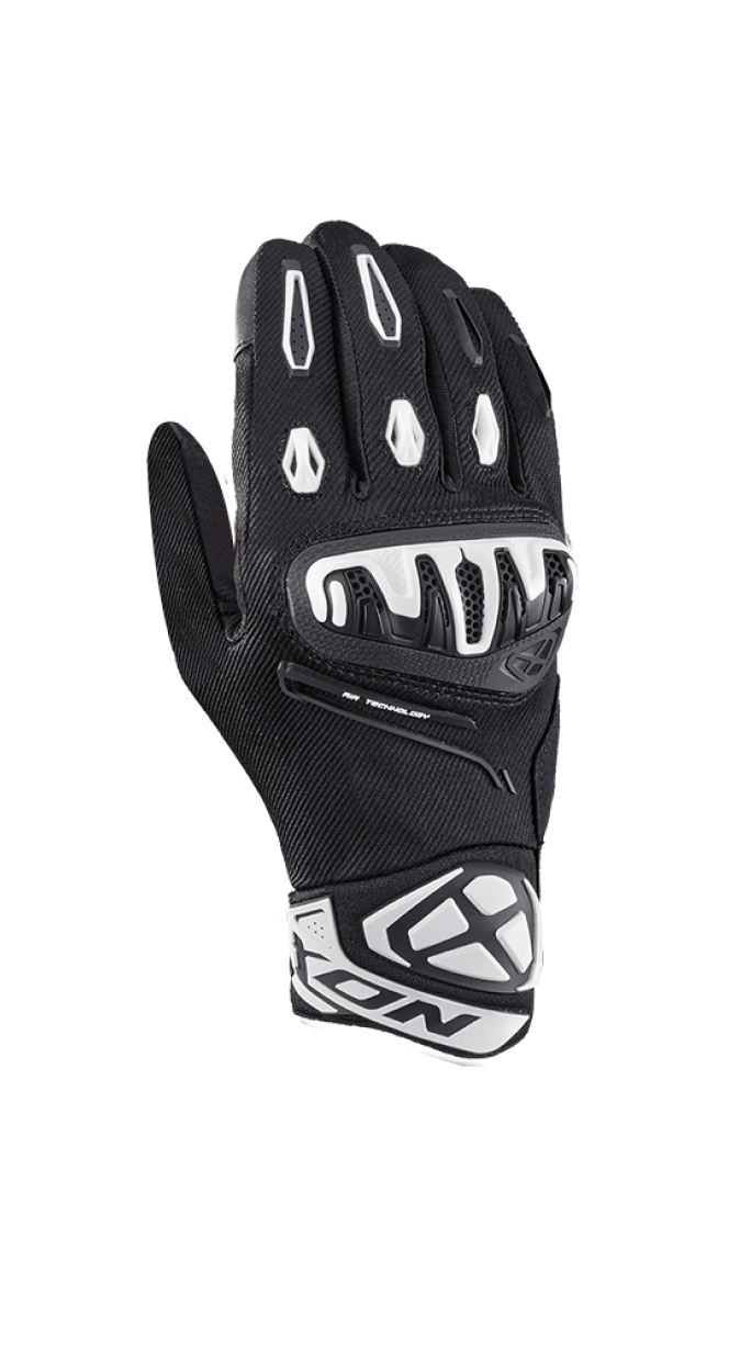IXON MIRAGE AIR ROADSTER HOMEM LUVAS PRETAS BRANCAS