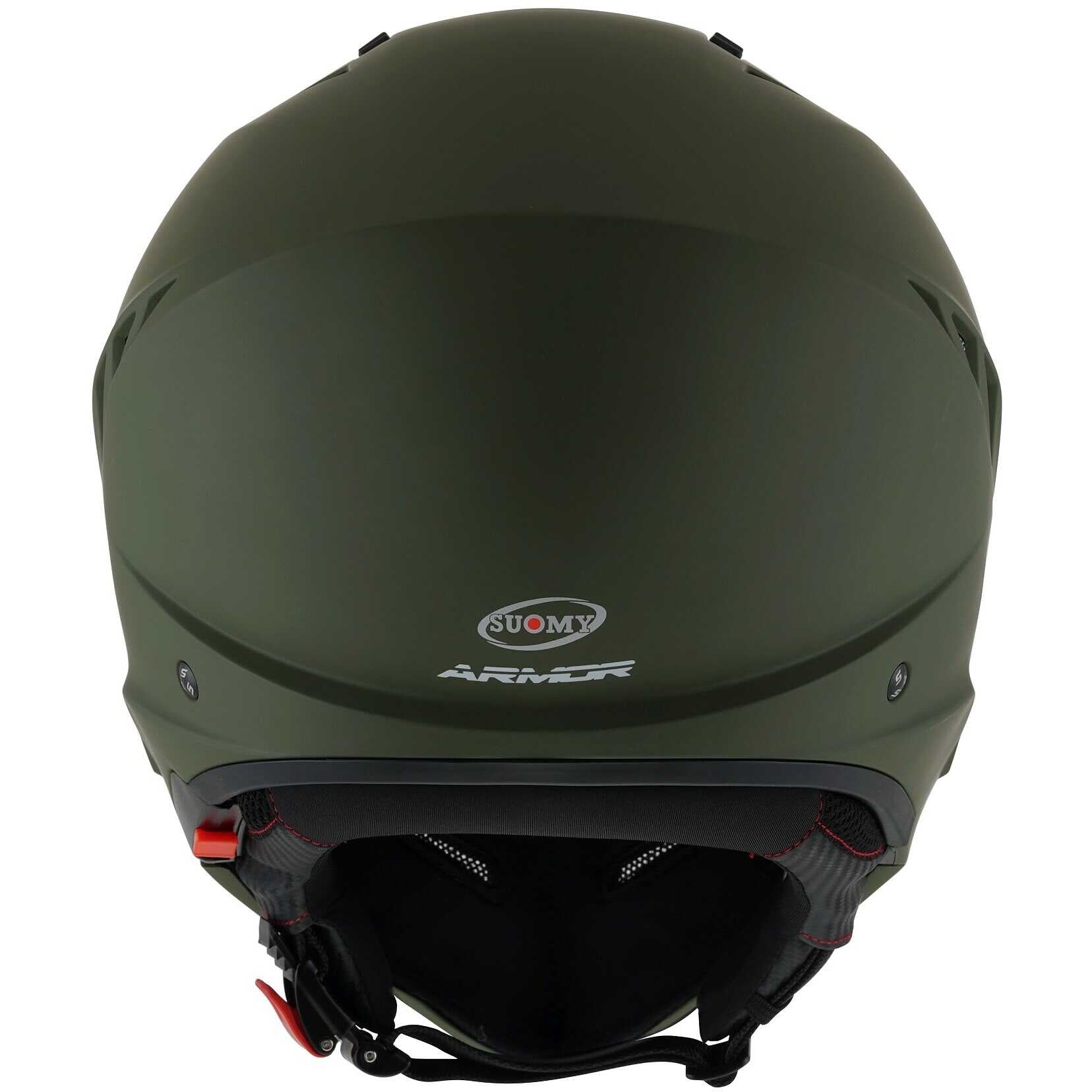 SUOMY-CASCOS ARMOR PLAIN MATT ARMY GREEN E06 – 5 – Maximomoto PT