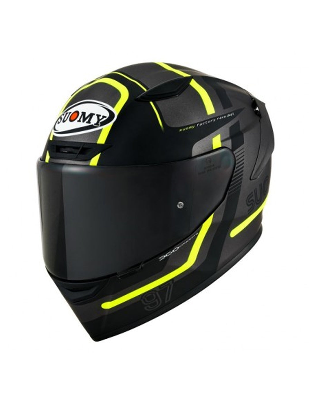 SUOMY-CASCOS TRACK-1 NINETY SEVEN MATT GUN METAL/YELLOW – 1 – Maximomoto PT