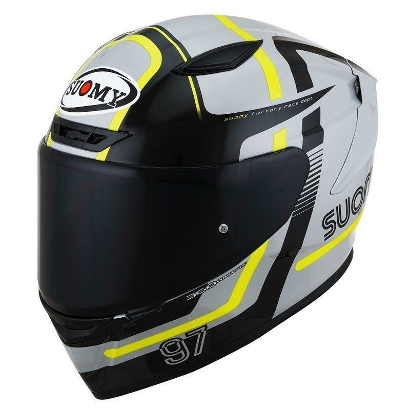 SUOMY-CASCOS TRACK-1 NINETY SEVEN GREY/YELLOW E06 – 5 – Maximomoto PT