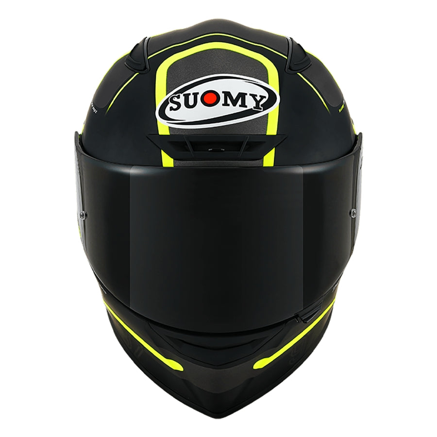SUOMY-CASCOS TRACK-1 NINETY SEVEN MATT GUN METAL/YELLOW E06 – 4 – Maximomoto PT