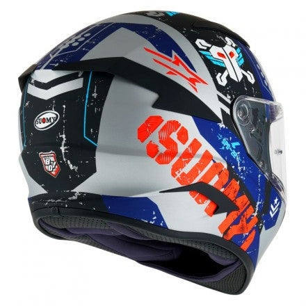 SUOMY-CASCOS SPEEDSTAR TACTIC MATT SILVER/RED – 2 – Maximomoto PT