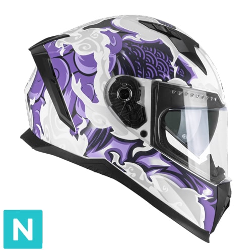 CGM 311F BLAST CLOUD CASCO INTEGRAL BLANCO MORADO MATE – 1 – Maximomoto PT
