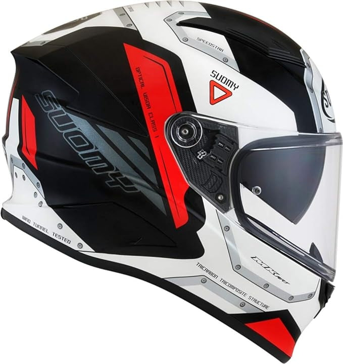 SUOMY-CASCOS SPEED STAR AIRPLANE WHITE/RED – 3 – Maximomoto PT