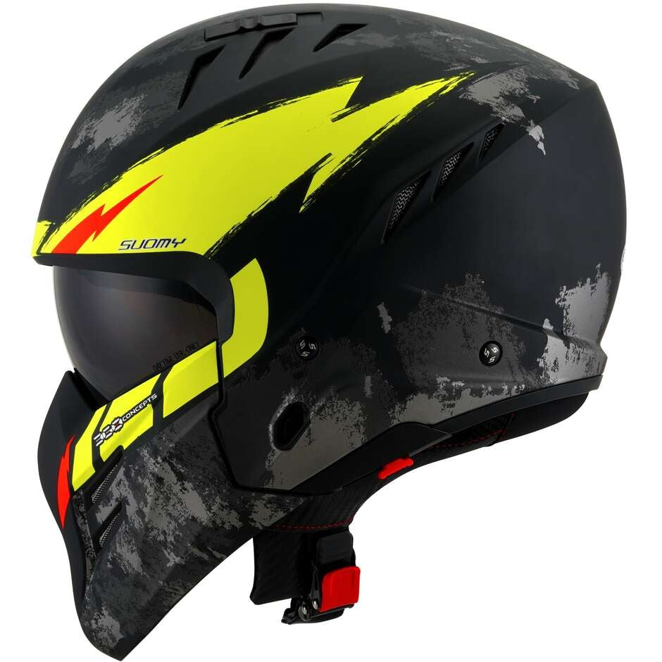SUOMY-CASCOS ARMOR HIGH VOLT MATT BLACK/YELLOW – 5 – Maximomoto PT