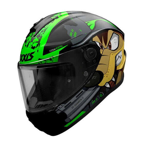 AXXIS - Casco Integral Draken S Corsa Nostra B6 Verde Flour