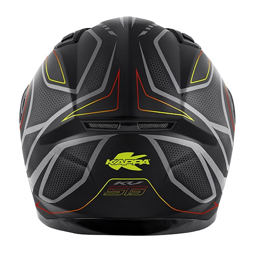 KAPPA - CASCO FULL KV56/NEONNEGRO-MT/ROJO