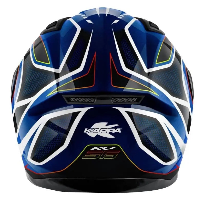 KAPPA - CASCO FULL KV56/NEONNEGRO-BR/AZUL