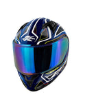 KAPPA - CASCO FULL KV56/NEONNEGRO-BR/AZUL