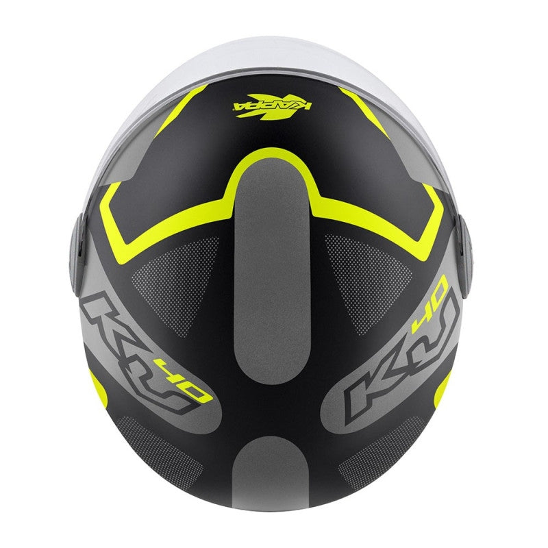 KAPPA - CASCO DJET KV40 HAWAII SHAPES NEGRO GRIS YELLOW