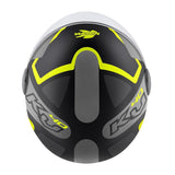 KAPPA - CASCO DJET KV40 HAWAII SHAPES NEGRO GRIS YELLOW