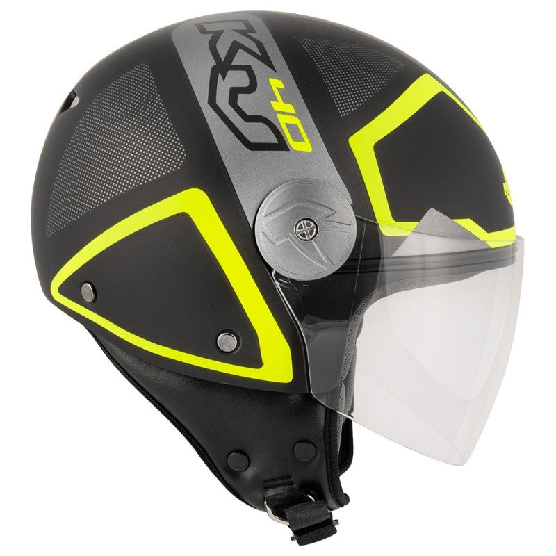 KAPPA - CASCO DJET KV40 HAWAII SHAPES NEGRO GRIS YELLOW