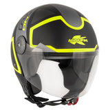 KAPPA - CASCO DJET KV40 HAWAII SHAPES NEGRO GRIS YELLOW