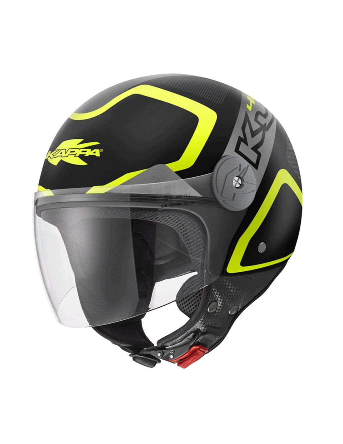 KAPPA - CASCO DJET KV40 HAWAII SHAPES NEGRO GRIS YELLOW