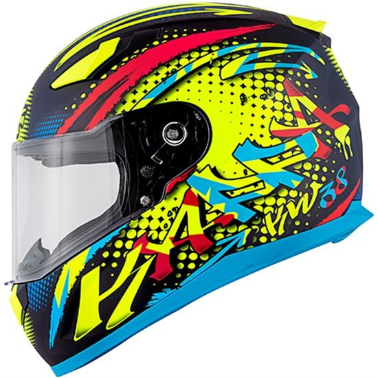 KAPPA - CASCO FULL KV38/HOUSTON.D/SPRAY NEGRO-MT/AZUL
