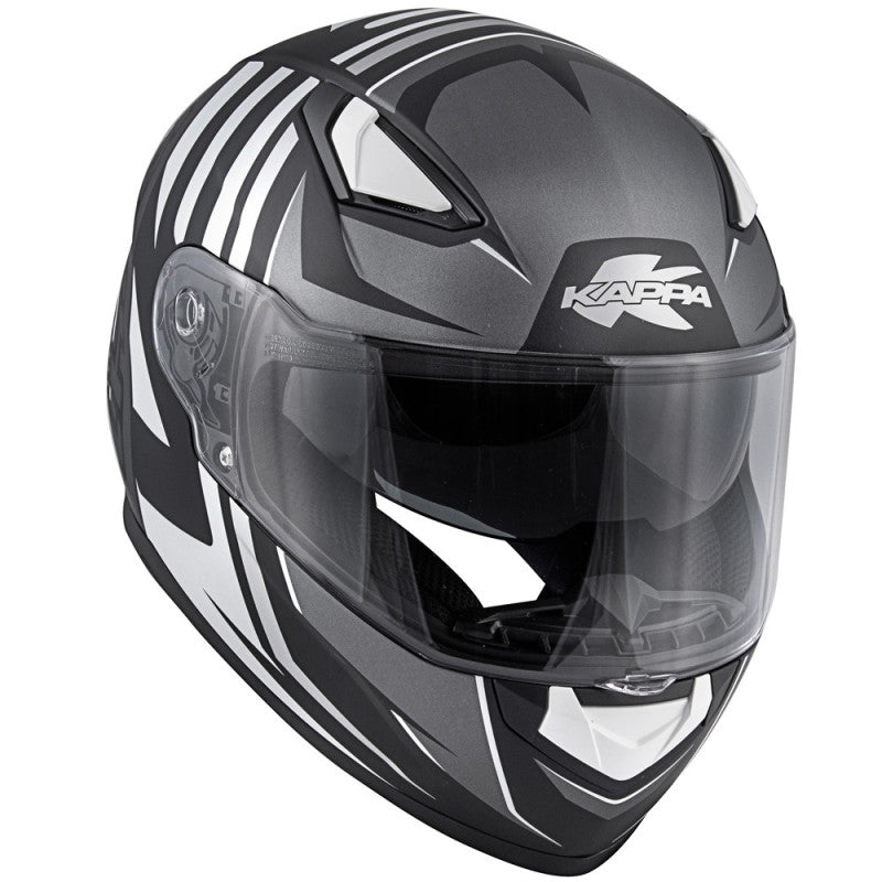 KAPPA - CASCO FULL KV41/DALLAS.D/SIMPLE NEGRO-MT/TITANIO