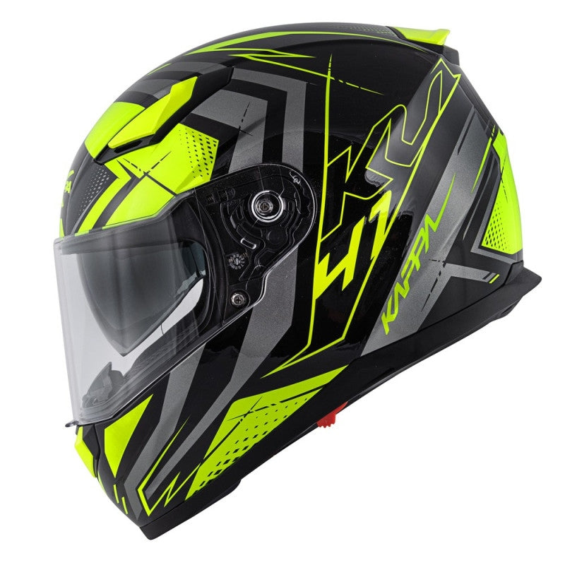 KAPPA - CASCO FULL KV41/DALLAS.D/PIXEL NEGRO-MT/YELLOW