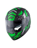 KAPPA - CASCO FULL KV41/DALLAS.D/PIXEL NEGRO-MT/VERDE