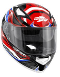KAPPA - CASCO FULL KV41/DALLAS.O/PLD/FIGHTER ROJO-BR/AZUL/BLANCO