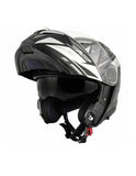 KAPPA - CASCO MOD KV32/ORLANDO.P/J.D/STRONG NEGRO-MT/PLATA