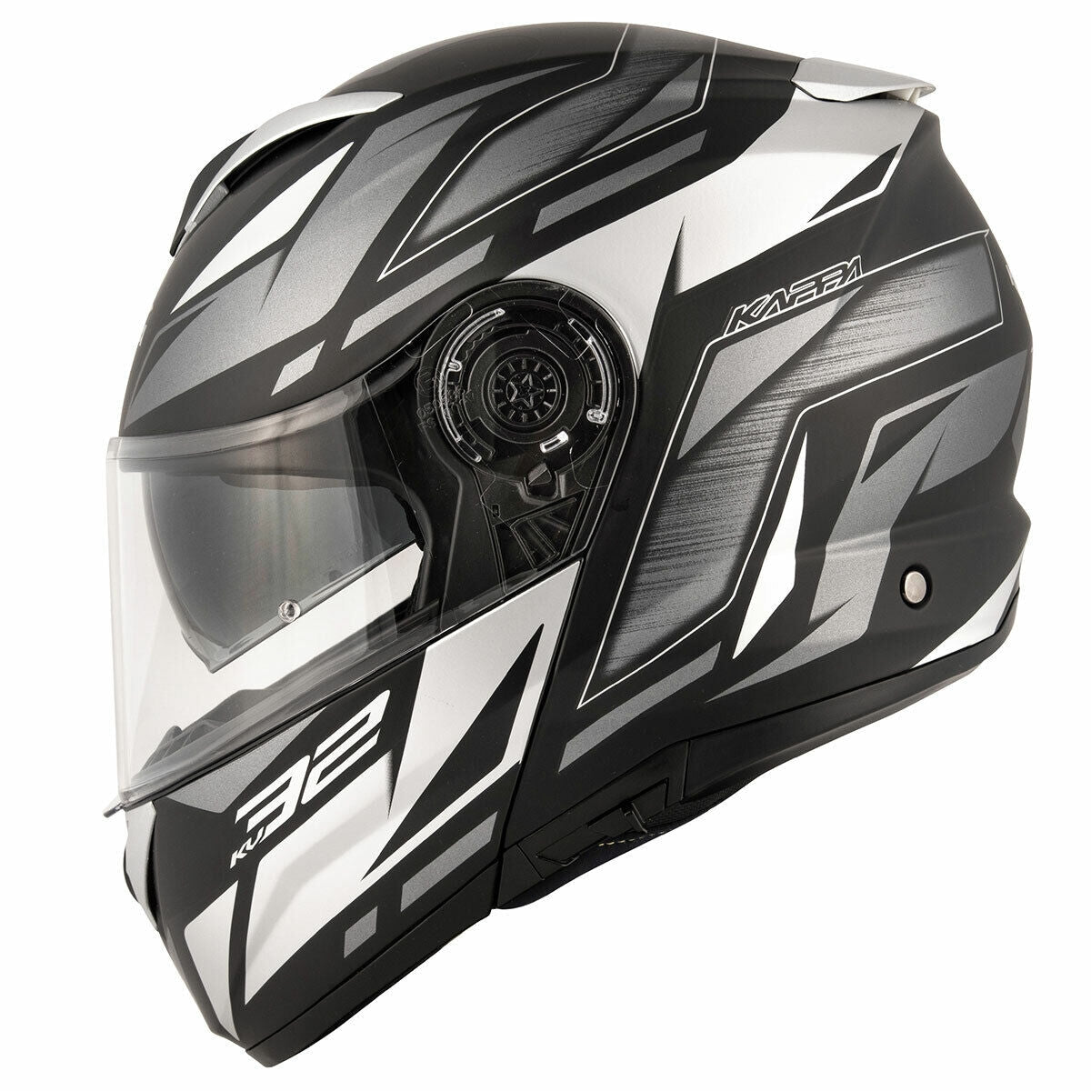 KAPPA - CASCO MOD KV32/ORLANDO.P/J.D/STRONG NEGRO-MT/PLATA