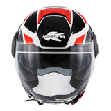 KAPPA - CASCO JET KV37/OREGON.D/READY BLANCO-BR/TITANI/ROJO