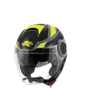 KAPPA - CASCO JET KV37/OREGON.D/READY GRIS-MT/NEGRO/YELLOW
