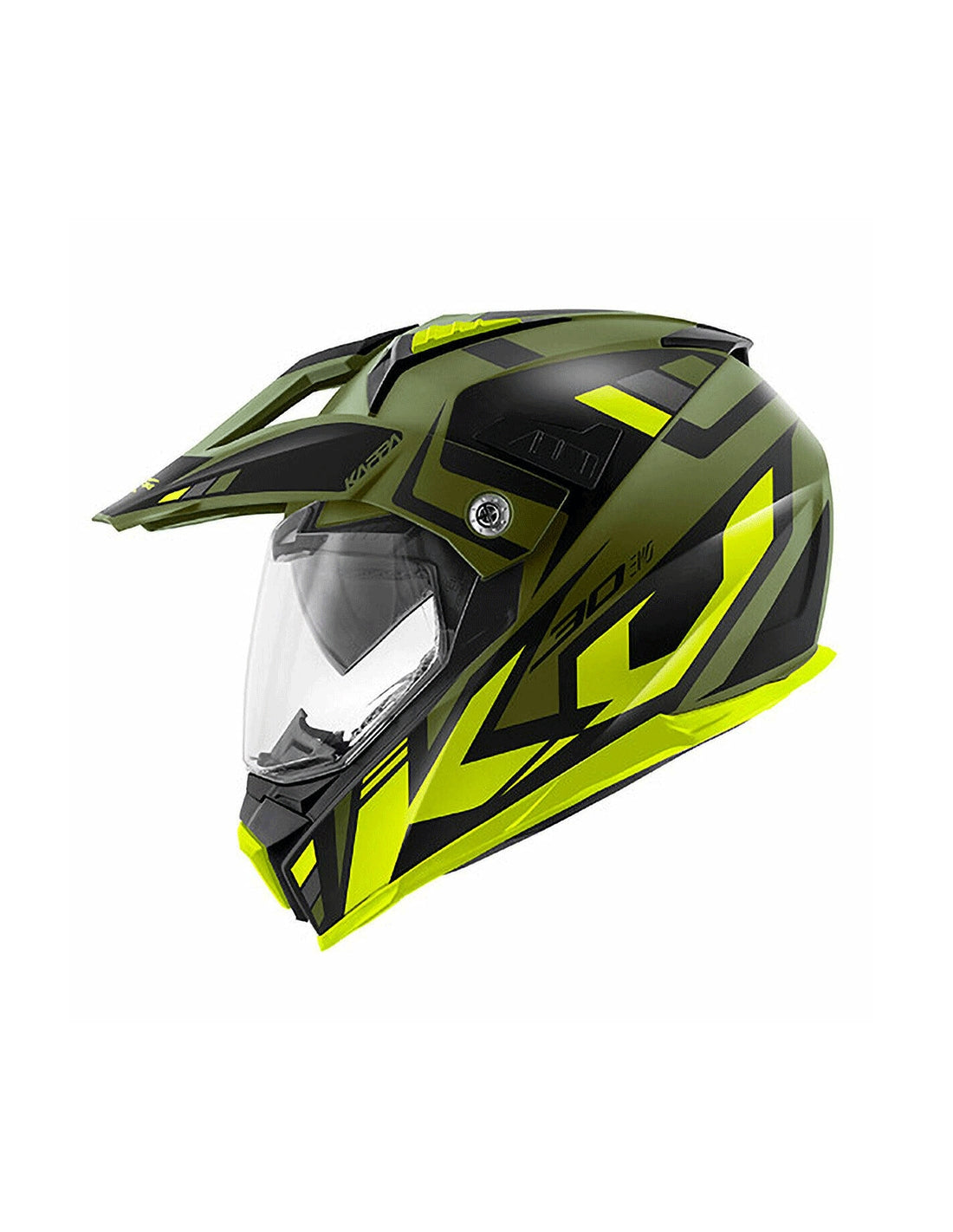 KAPPA - CASCO KV30/EVO O/PLD/GRAYER VERDE-MT/NEGRO/YELLOW