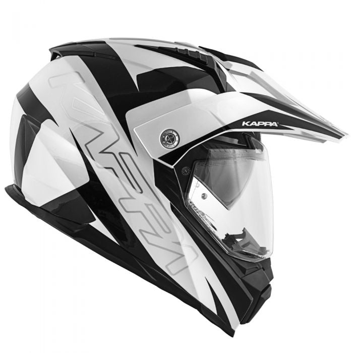 KAPPA - CASCO FULL KV30/ENDURO.D/FLASH BLANCO/NEGRO