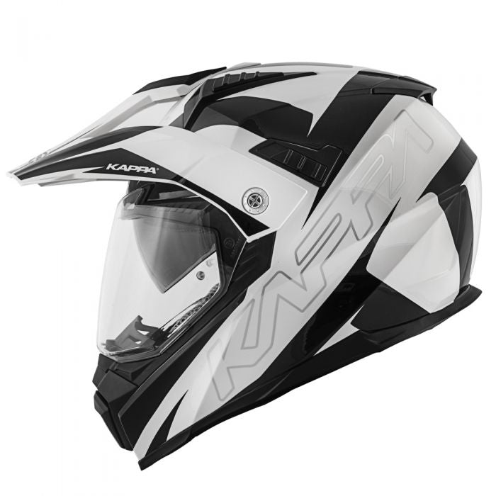 KAPPA - CASCO FULL KV30/ENDURO.D/FLASH BLANCO/NEGRO