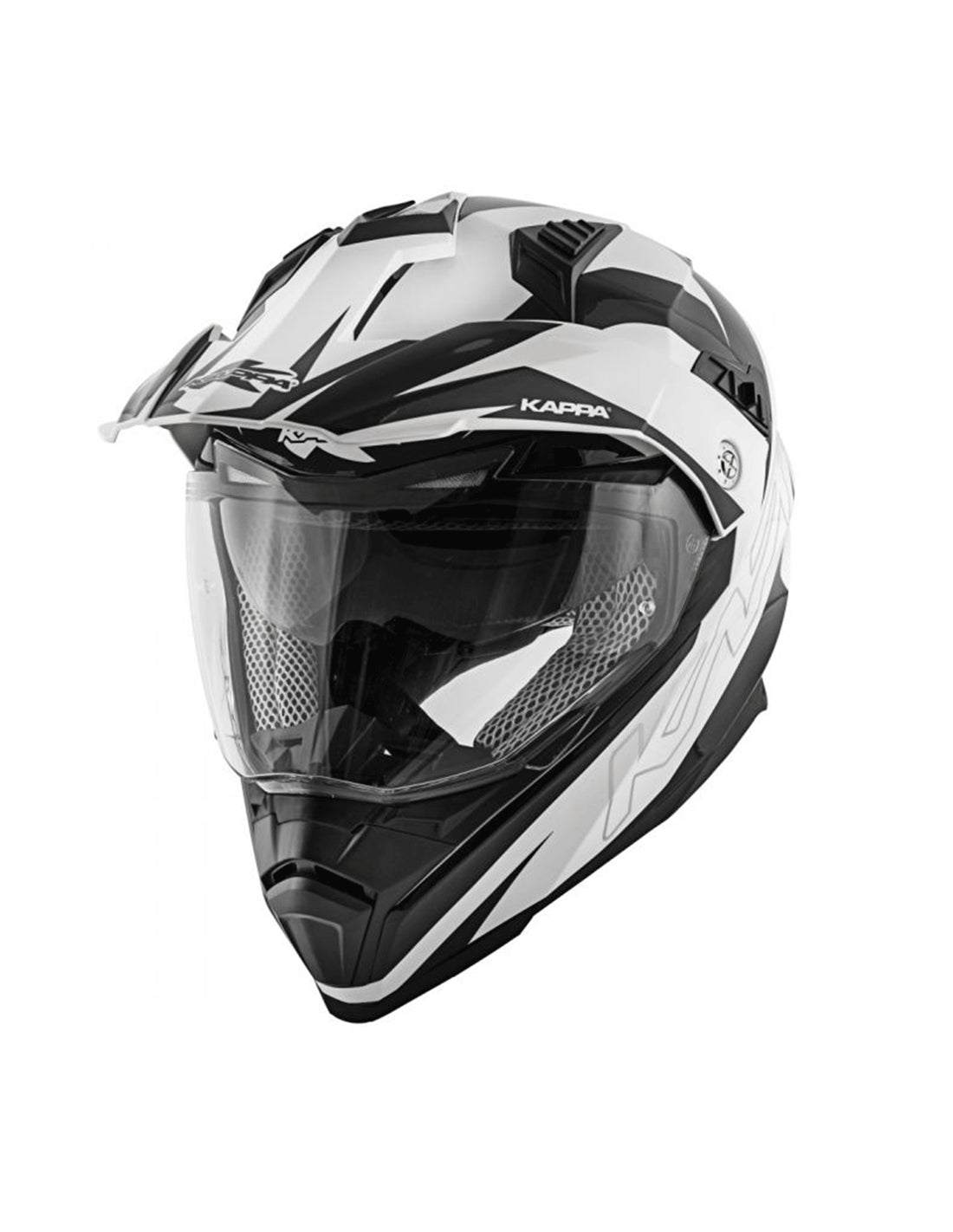 KAPPA - CASCO FULL KV30/ENDURO.D/FLASH BLANCO/NEGRO