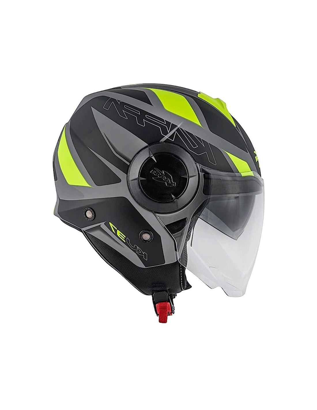 Kappa KV37 EVO SHARP Jet Motorcycle Helmet Matte Black Matte Yellow – 2 – Maximomoto PT