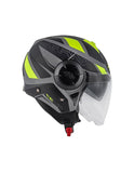 Kappa KV37 EVO SHARP jato Capacete moto preto mate amarelo mate