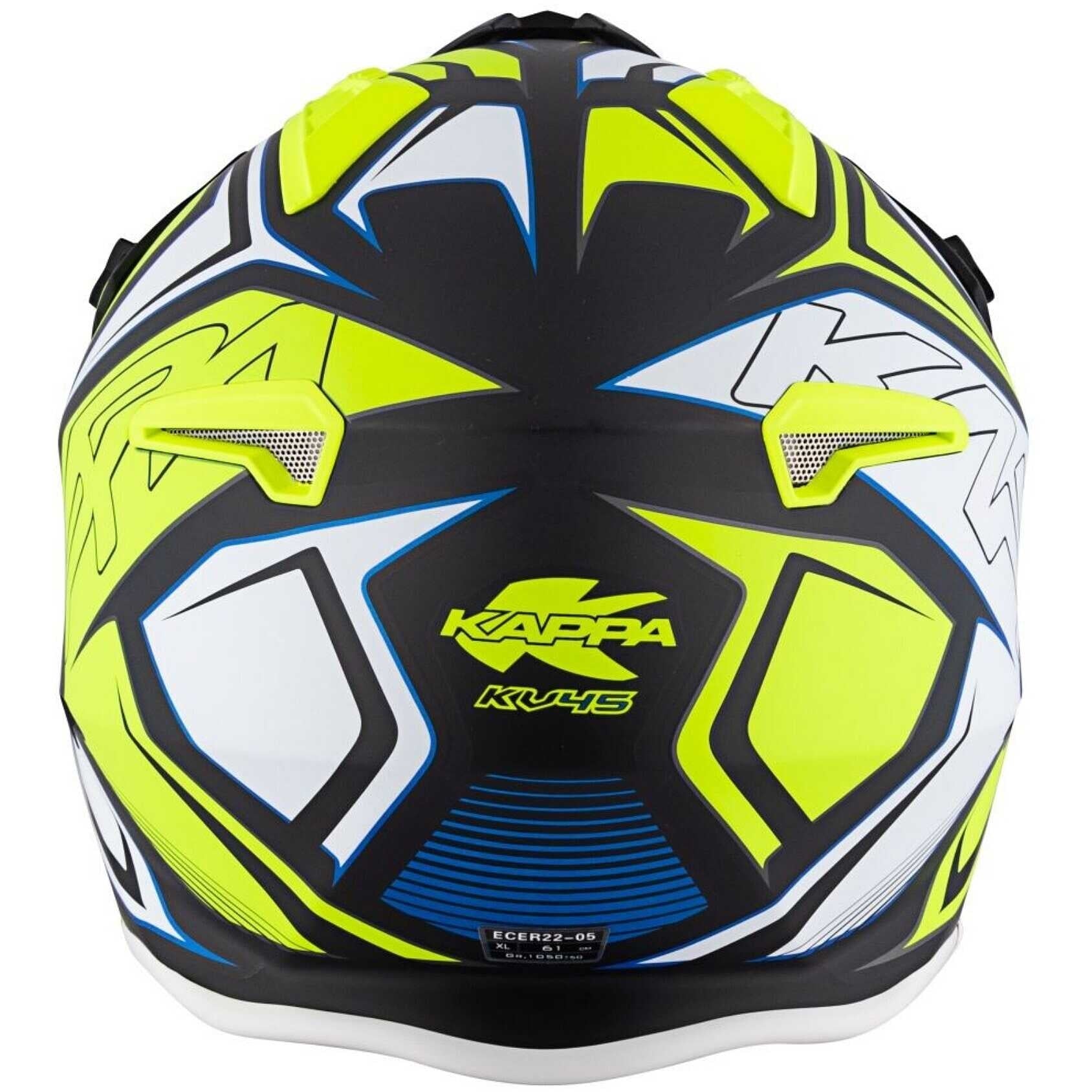 KAPPA - CASCO JET KV45/TRIALD/GEMINI NEGRO/YELLOW