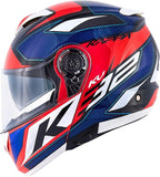 KAPPA - CASCO MOD KV32/ORLANDO.P/J.D/MIXER AZUL-BR/ROJO